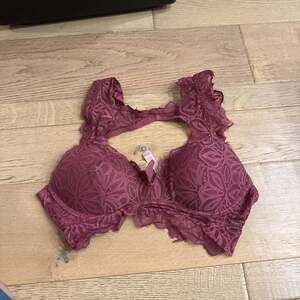 PINK Victoria's Secret Date Push-up Bralette Magenta Pink Lace Small Women's